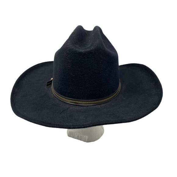 Pigalle Men’s Black Felt Cowboy Western Mexico Hat US Size 7 1/8 Mexico 57 - Picture 5 of 8